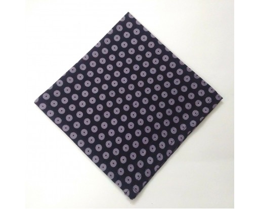 Black - 12" POLKA DOT Unisex Men Women Pocket Square Handkerchief Hanky - 100% Cotton